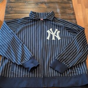 Stitches New York Yankees Pinstripe Full Zip Jacket Lightweight